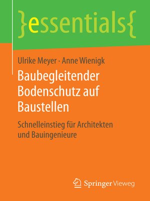 cover image of Baubegleitender Bodenschutz auf Baustellen